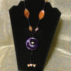 20" Elegant Glass Beaded Necklace